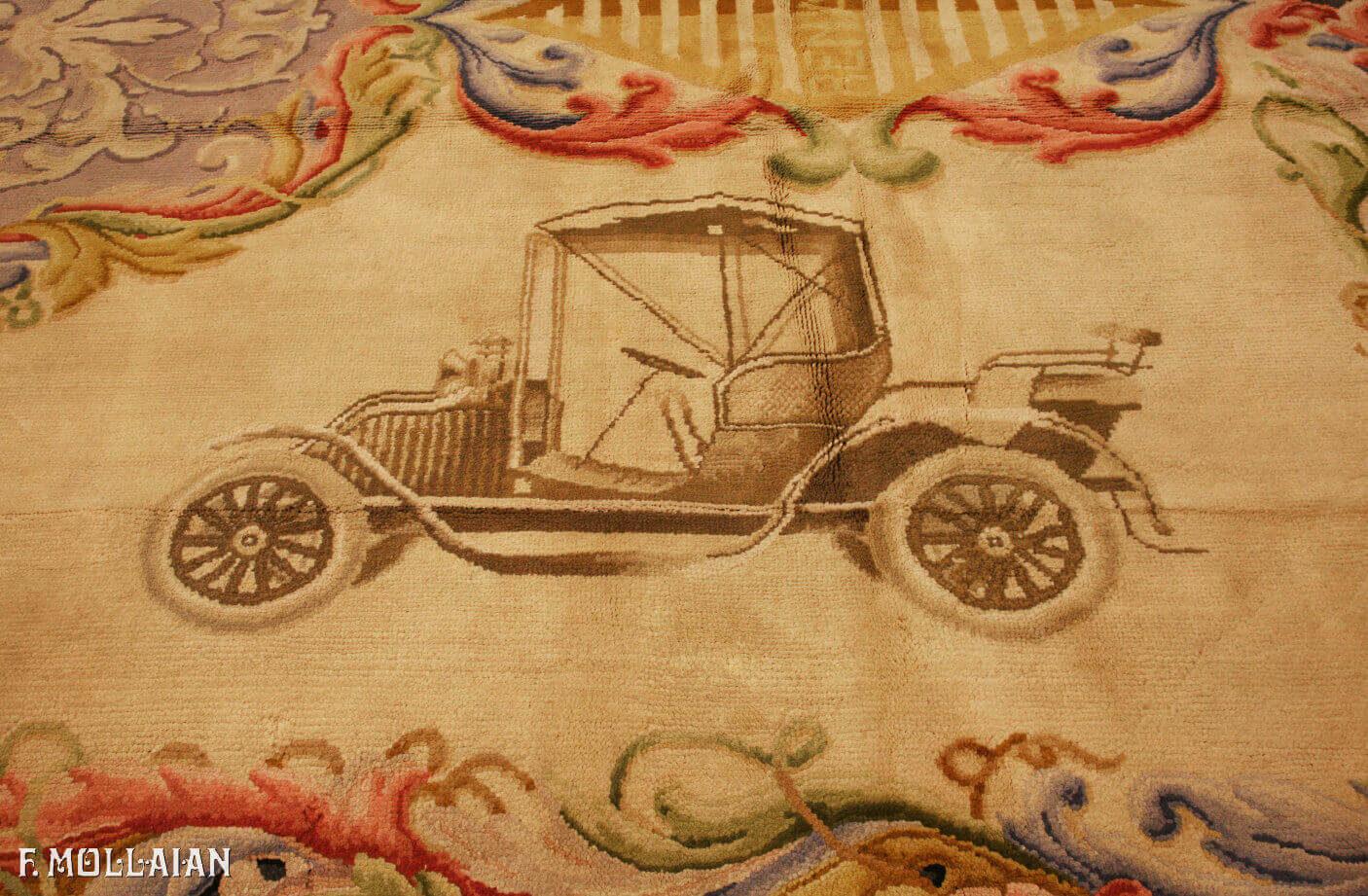 A Very Large Antique Spanish Carpet “RENAULT” n°:47639616